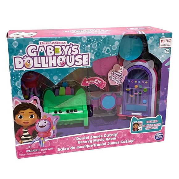 Gabby's Dollhouse Daniel James Catnip Groovy Music Room - Picture 1 of 5